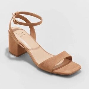 NWT A New Day Sonora Heels - Light Beige - Size 7